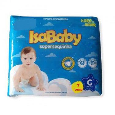Imagem de Fralda isababy super sequinha regular, G COM 7