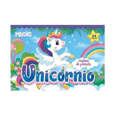 Imagem de Maleta De Pintura Unicórnio 24 Peças Magic - Magic Toys