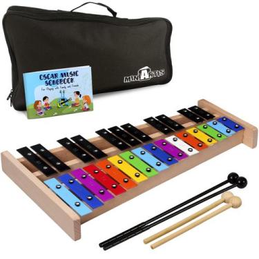 Imagem de Xilofone Glockenspiel MINIARTIS Full Size 27 Note com acessórios