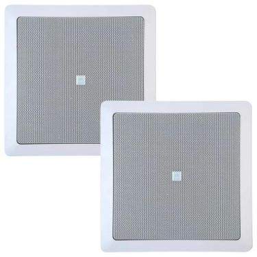 Imagem de Par de Caixa de Embutir Som Ambiente Arandela JBL Selenium 6CO1Q S/AT 