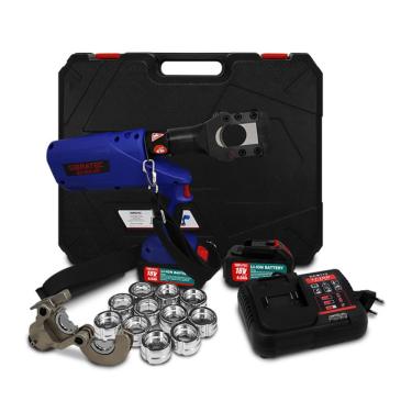 Imagem de Alicate Elétrico Hidráulico EZ-45A/300 | Cripagem e Corte de Cabos com Bateria e Maleta