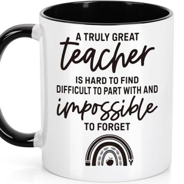 Imagem de LEJIAJINW Presentes de agradecimento do professor para mulheres, obrigado professor, fim de ano, presentes de fim de ano, semana de apreciação dos professores, caneca de cerâmica de 325 ml