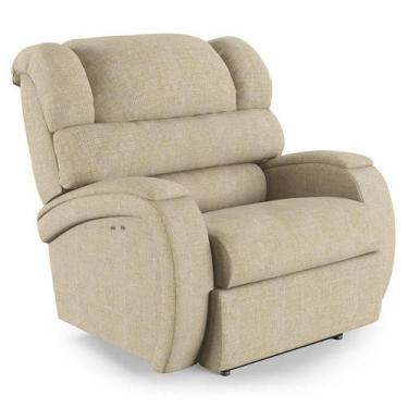 Imagem de Poltrona Do Papai Reclinável Napoli Power Touch Linho Bege Fh1 - D'Ros