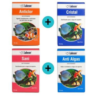Imagem de Kit 1 Labcon Anticlor 15ml 1 Labcon Cristal 15ml 1 Labcon Sani 1 Labco