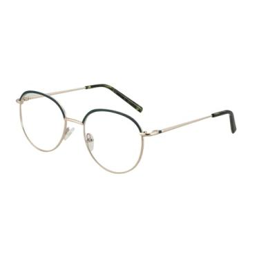 Imagem de Moda Óculos Armação de Metal Óculos de Grau Mulheres Redondo,b