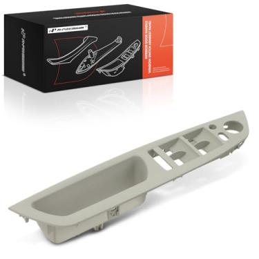 Imagem de A-Premium Apoio de braço de porta compatível com BMW E70 Series X5 2007-2013, E71/E72 Series X6 2008-2014, lado esquerdo do motorista, cinza