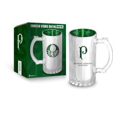 Imagem de Caneca vidro metalic times - palmeiras - 13889