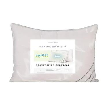 Imagem de Travesseiro Cervical Plumasul Cerest 50x70 cm Branco - 00675