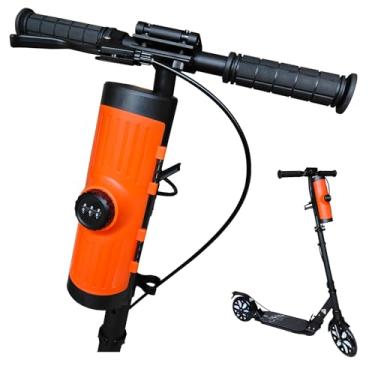 Imagem de BOWENDA Caixa antifurto para scooter – Combo de 3 dígitos à prova de intempéries (740 ml) para scooters elétricas, bicicletas e scooters infantis - Suporte de haste do guidão com kit de suporte