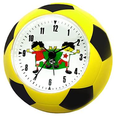Imagem de Despertador quarto bola de futebol despertador, despertador alto e compacto para quarto, relógio de mesa de estudante, despertador digital fácil de definir para crianças relógio de mesa relógio de