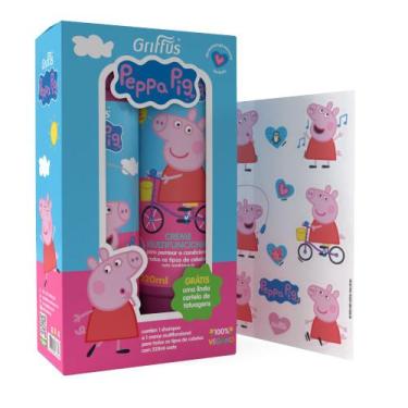 Imagem de Kit Infantil Griffus Peppa Pig - Shampoo e Creme Para Todos os Tipos d