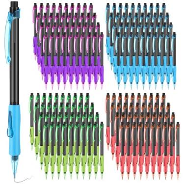 Imagem de Weekgrat 150 lapiseiras laterais de 0,7 mm com aderência, lapiseira de clique rápido com borracha, para escritório, sala de aula, escola, estudantes, escrita, desenho, esboço, suprimentos, 4 cores