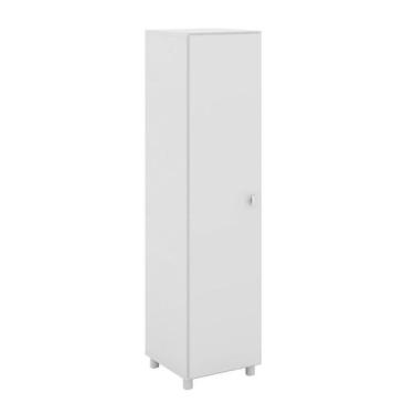 Imagem de Armário Multiuso Lavanderia 36x144x37,5 cm Branco Pé Fixo - Tecnomobil
