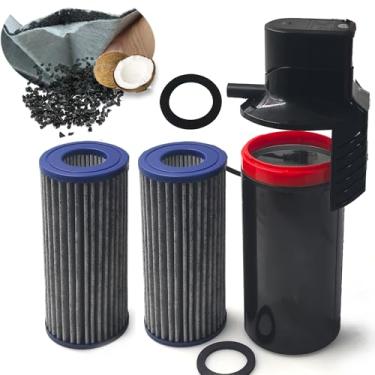 Imagem de PurifyLogix Cartucho de substituição de micron de carbono ativado atualizado para filtros internos de polimento Marineland Magnum (ML90770), pacote com 4