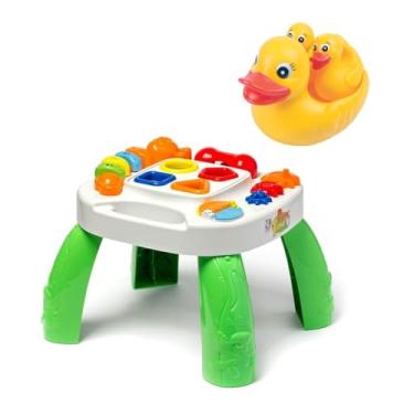 Imagem de Kit Mesa de Atividade Verde Play Time Cotiplás + Pata Mãe Pais e Filhos 1996+792505