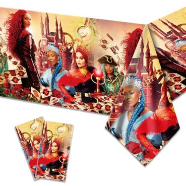 Imagem de 2Pcs Descendant Tablecloth Disposable Tablecover Birthday Party Supplies and Decorations