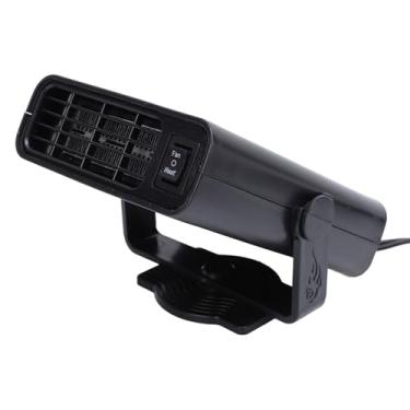 Imagem de Asixxsix Aquecedor de Carros de 120W, Defrogger de Pára -brisa de Desgosto de Carro 2 Em 1 Aquecimento Rápido e Ventilador de Resfriamento Com Plugues Com Isqueiro e Aquecedor de Carro de (24V)