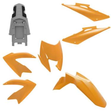 Imagem de Kit Carenagem Moto Honda Bros 150 2009 a 2011 5 Peças Pro Tork Substit