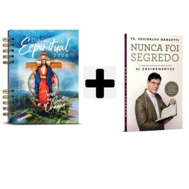 Imagem de Kit livros fisíco, Diário Espiritual 2026 Capa Terra Prometida + Nunca