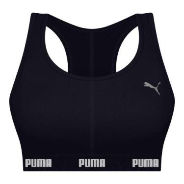 Imagem de Top Puma Nadador com Bojo Removível 27060.002, Preto, M
