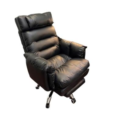 Imagem de YAYAOVP-24927 Cadeira de escritório de luxo, cadeira executiva reclinável de couro para casa, escritório, confortável, computador, sofá, cadeira de computador, suporte para as costas
