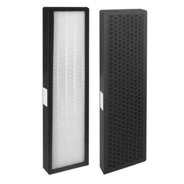 Imagem de Byseacore Filtro de substituição F1701HE, 30613 compatível com modelos de purificador de ar Hunter HT1701, 30100, filtragem 3 em 1 com carvão ativado, 2 unidades