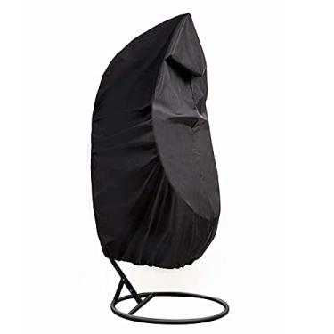 Imagem de Capa de cadeira suspensa de pátio, para cadeira de assento de vime de vime, capa protetora de móveis à prova d'água, para cadeira de balanço, 190 * 115 cm/230 * 200 cm-B