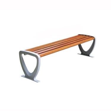 Imagem de ZzleoyuUUs-12 Banco de jardim ao ar livre, cadeira de parque, banco externo, encosto duplo, banco de pátio