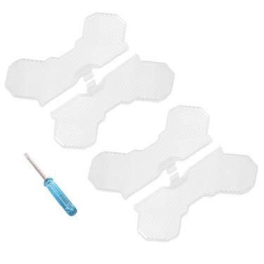 Imagem de maXpeedingrods 7 Inch White Light Covers 4PCS Off-Road Light Cover White Flood Beam Swappable Offroad Lights Cap PC Protective Lens for 7" Crosshair Series Square Auxiliary Driving LED Lights