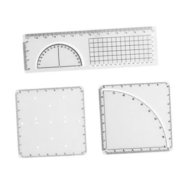 Imagem de Generic Régua geométrica multifuncional, régua de funções matemáticas, ferramenta de medição, modelos de medição para engenharia, construção e costura, para a 7ª Série