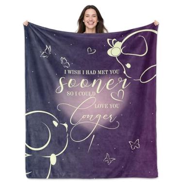 Imagem de NEXVSGL Presentes para ela, presentes de casamento para esposa, cobertor romântico I Love You, 152 x 127 cm, presente de aniversário para namorada, noivado, casamento para mulheres ou casais