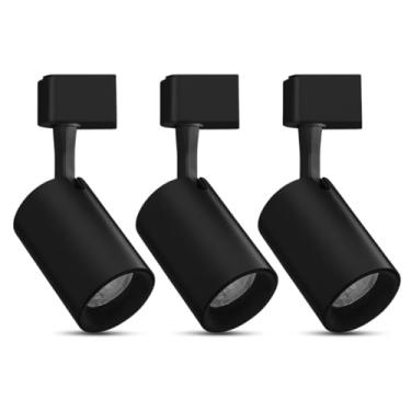 Imagem de Spot LED trilho eletrificado 10W luz quente 3000K preto para iluminação direcionável e decorativa (3)
