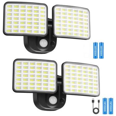 Imagem de Luz de segurança com sensor de movimento YTKIH recarregável 2500 e 400