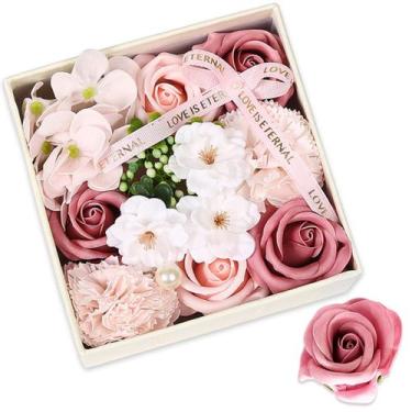 Imagem de Conjunto ideal de sabonete de banho com aroma floral Swan Rose em caix