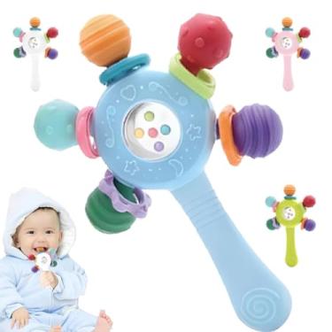 Imagem de Mordedor para bebê infantil massageador gengiva dentição (Azul, Unico)