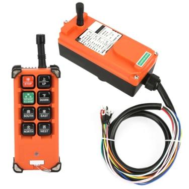Imagem de Yctze Transmissor e Receptor de Controle Remoto Sem Fio de Rádio Industrial 220V F21?E1B, Alcance de 100m, 8 Teclas, IP65