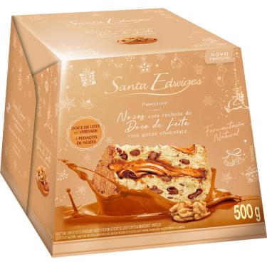 Imagem de PANETTONE DE NOZES E DOCE DE LEITE 500G STA EDWIGES