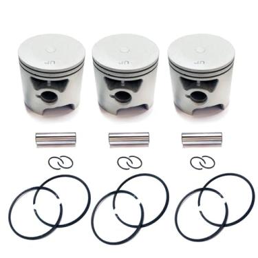 Imagem de Generic Kit de pistão STD 705-850026, 39-831255 para motor de popa Mercury 40/50/60hp 850026T1 850026A1, metalocromo