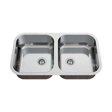 Imagem de Cuba Dupla Em Aço Inox Ghelplus N3 Premium 74x40cm