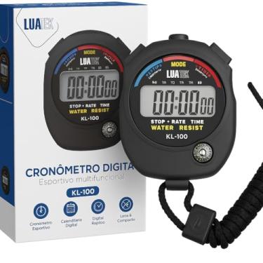 Imagem de Cronômetro Digital Esportivo KL-100, Multifuncional, Display LCD, Resistente à Água, Com Função de Alarme Para Natação, Corrida e Outras Atividades