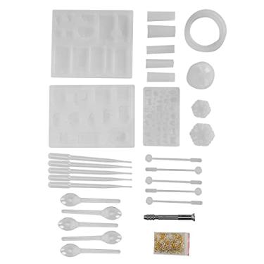 Imagem de ZJchao DIY Silicone, Kit de Fabricação de Artesanato Com Pingente de Joias Com Fácil Desmoldagem para Artesanato, Colares, Brincos, Presentes