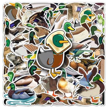 Imagem de Pacote de adesivos Mallard Duck Theme, vinil impermeável, 50 unidades