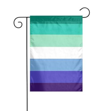 Imagem de KOSUES Bandeira do orgulho dos gays, bandeira de jardim, 30,5 x 45,7 cm, bandeira externa dupla face, vertical, sazonal, bem-vinda, festa, quintal, férias, decoração de casa