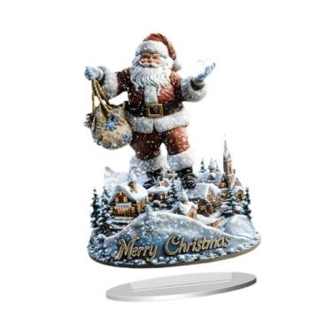 Imagem de shamjina Decoração de Natal 2D, Arte 2D em acrílico, Expositor de mesa para coleção, Enfeite de mesa, Peça decorativa para mesa, Style B