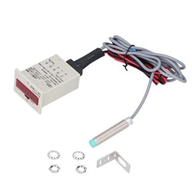 Imagem de LiebeWH Contador Digital JDM11-6H 1-999999 Contador Eletrônico para Objetos de Metal Painel de Indução de Contato Reset Contagem de Automação Industrial (DC12-24V)