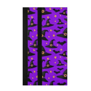 Imagem de Burbuja Conjunto de 2 capas de maçaneta de porta de geladeira Black Witch Hats Laváveis, Forno de Micro-ondas, Antiderrapante, 35,5 x 14 cm