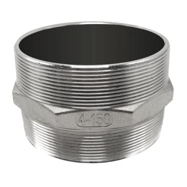 Imagem de Conexão Niple 4 Aço Inox 304 Duplo Sextavado Hexagonal