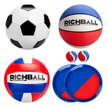 Imagem de Richball Conjunto oficial de bola de vôlei, basquete, futebol, arremesso e captura