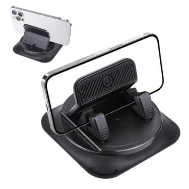 Imagem de Hovom Suporte de telefone de painel para carro, rotação de 360 graus, suporte de celular antiderrapante, suporte de navegação vertical e horizontal, suporte de telefone estável para todos os