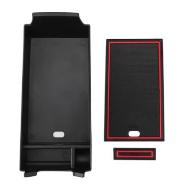 Imagem de Caixa de armazenamento do console do apoio de braço titular console central organizador substituição para benz a classe b cla gla glb 250